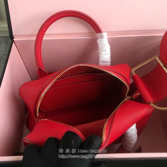 DELVAUX女包 Delvau單肩斜挎包 半手工Cool box 小號 德爾沃女手提包 手拎包 大紅色  fcs1197